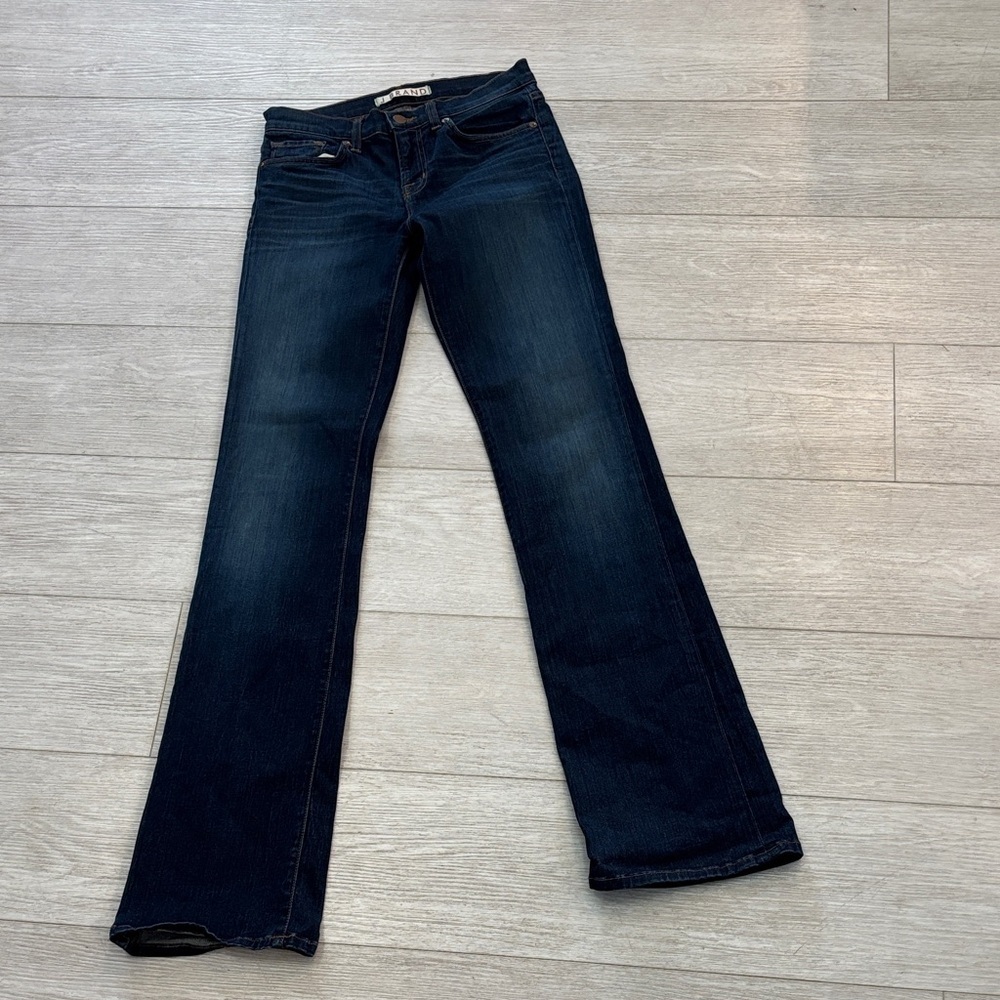 J Brand Slim Boot Classic Dark Wash Blue Flare Wide Legs Jeans size 26